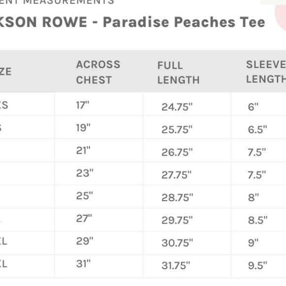 Paradise Peaches tee #Jillian Harris Jacksonrowe - Picture 5 of 13